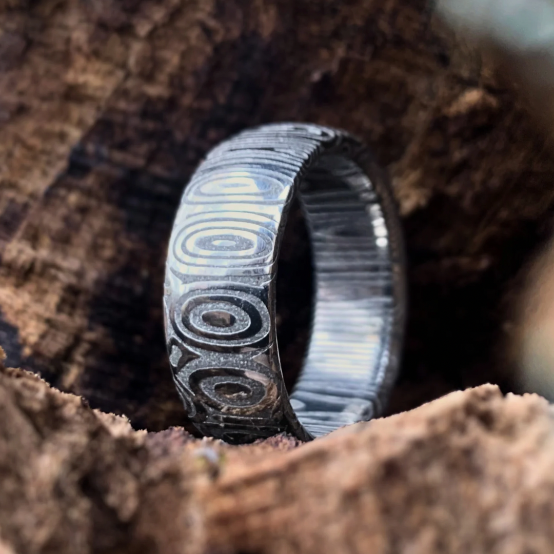 Damascus Oval Band